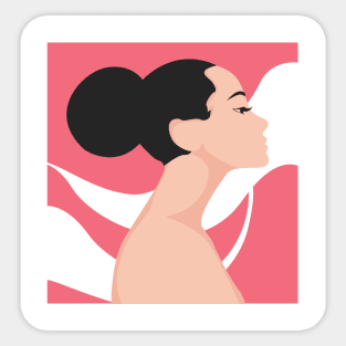 Abstract Women Portrait Sticker